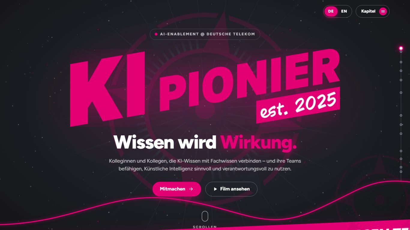Screenshot: KI-Pioniere
